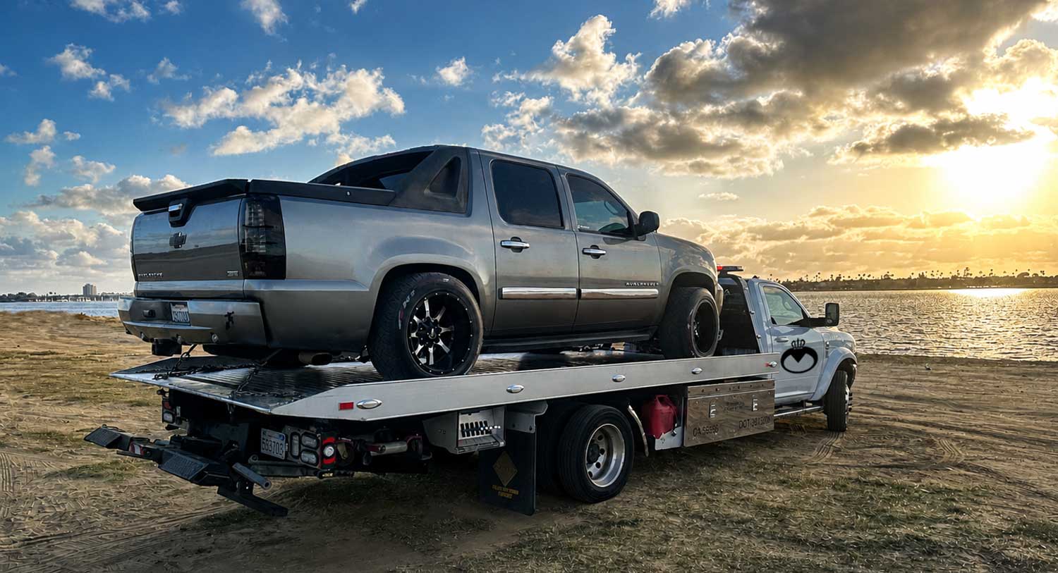 Infiniti Towing Beach Stuck in the Sand Truck San Diego
